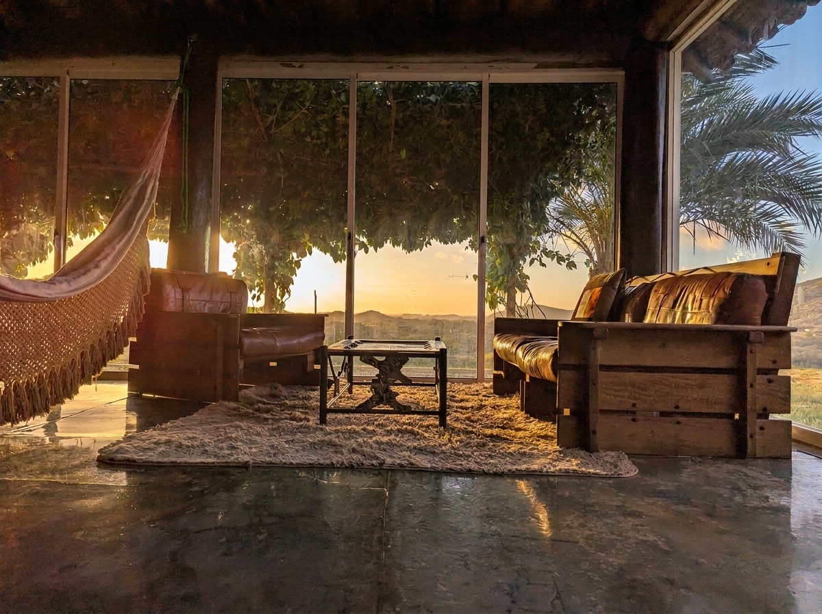 Interior del lodge